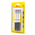 120 Pieces 4-in-1 Ball Pens with Cushioned Grip, 1.0 mm, 3-Pack