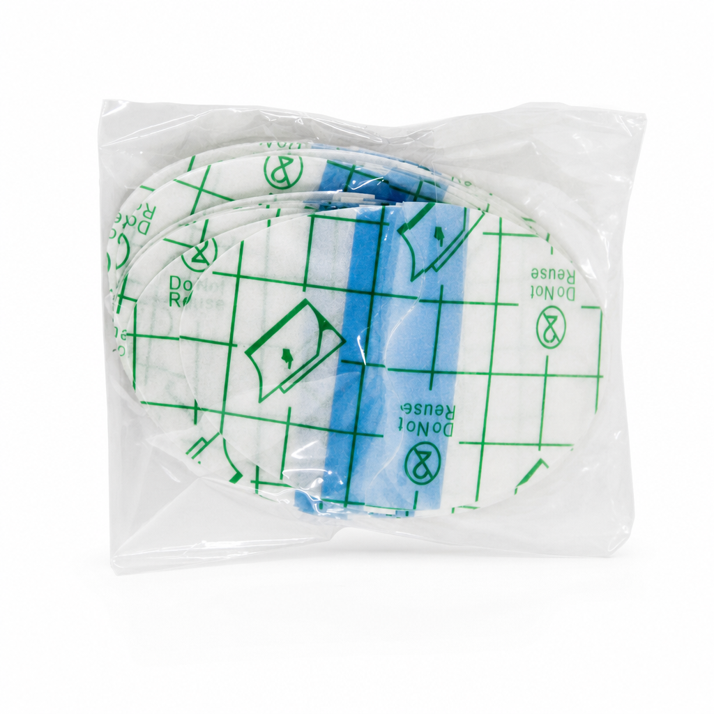 144 Pieces Water-Resistant Ear Patcheses, 20 Pieces, White and Blue