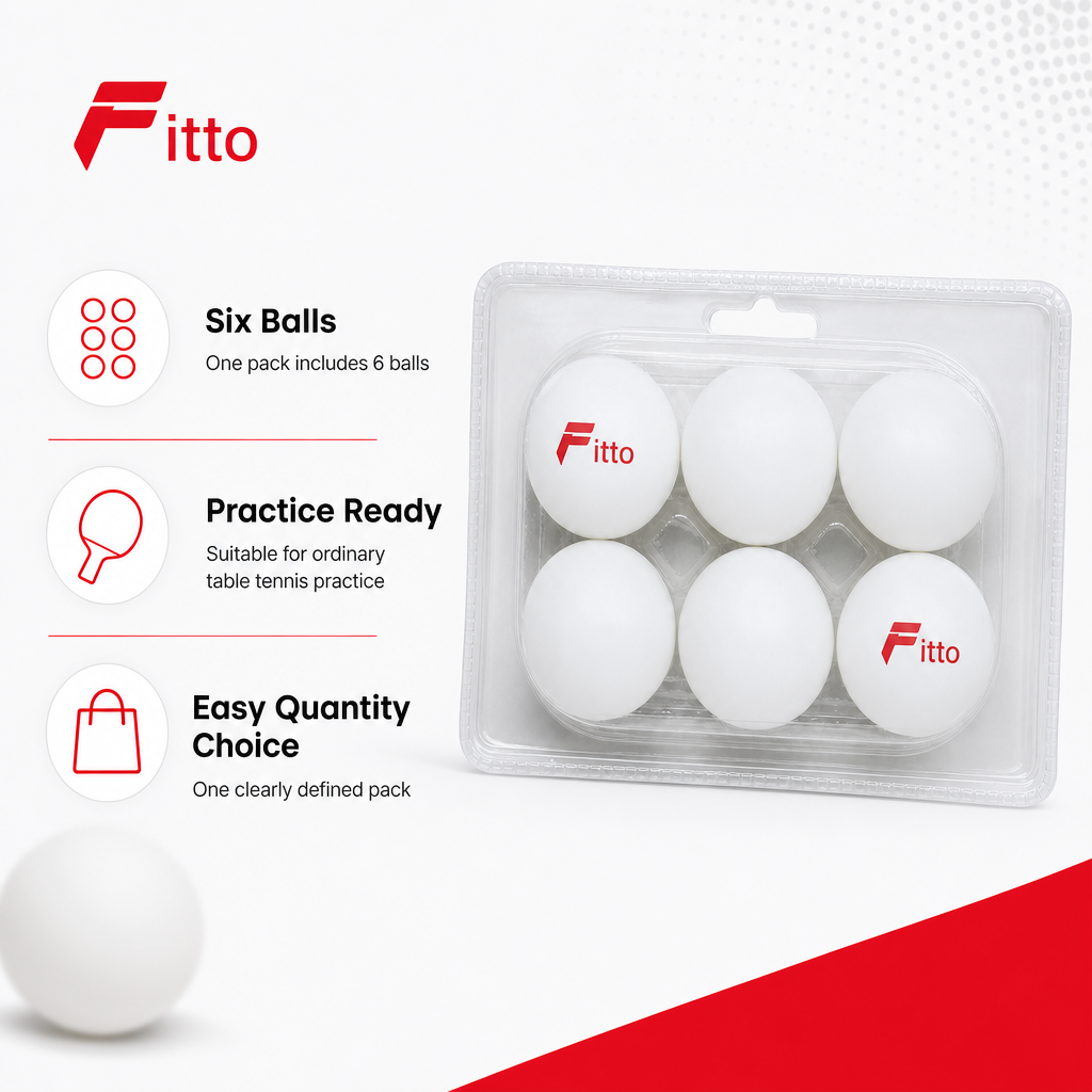 144 Pieces Table Tennis Balls, 6-Pack, Round Sports Balls for Practice and Recreational Table Games