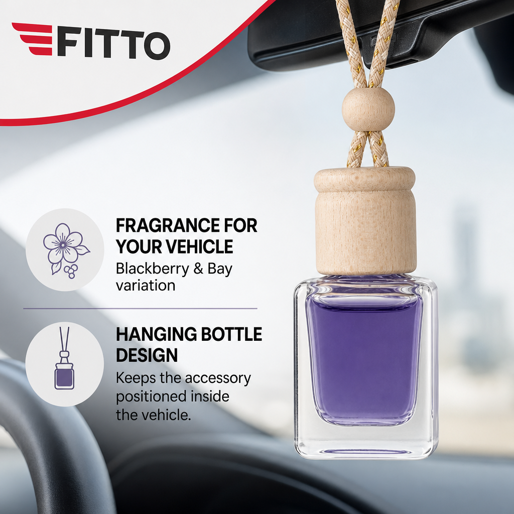 96 Pieces Hanging Bottle Car Air Fresheners, Blackberry & Bay Scent, Single Unit