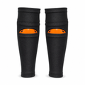 96 Pieces Shin Guard Socks, Size M, Black and Orange, Pair for Football Training and Sports Sessions