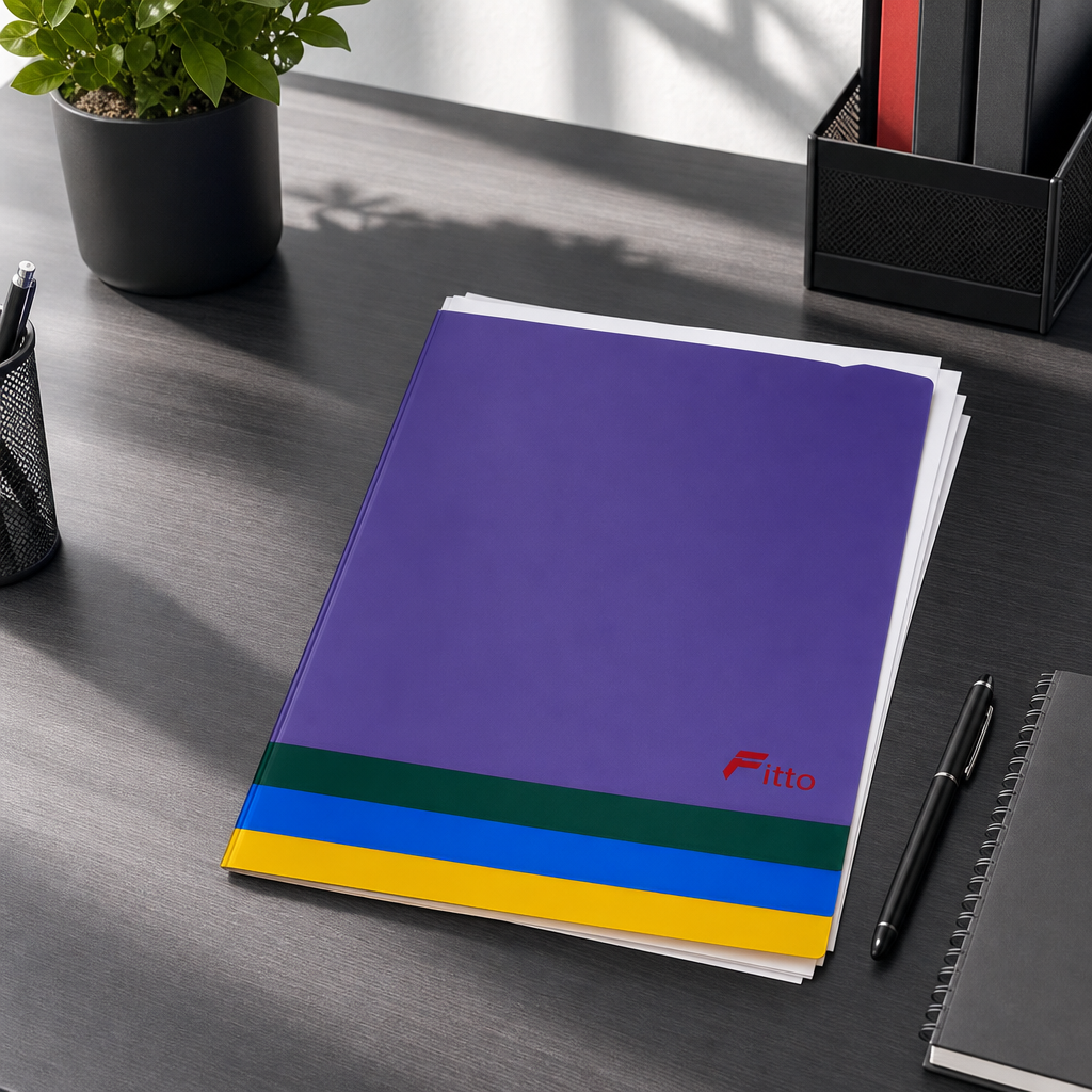 240 Pieces A4 Plastic Document Folder, Assorted Colour, 1 Piece