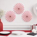 240 Pieces Pink Paper Honeycomb Fan Decorations, 16 cm, 3 Pieces