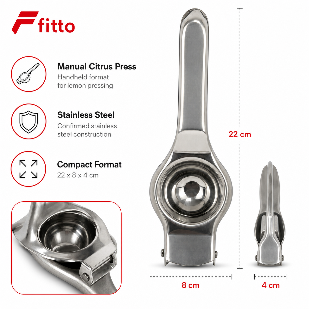 96 Pieces Stainless Steel Lemon Squeezer, Manual Citrus Press, 22 x 8 x 4 cm