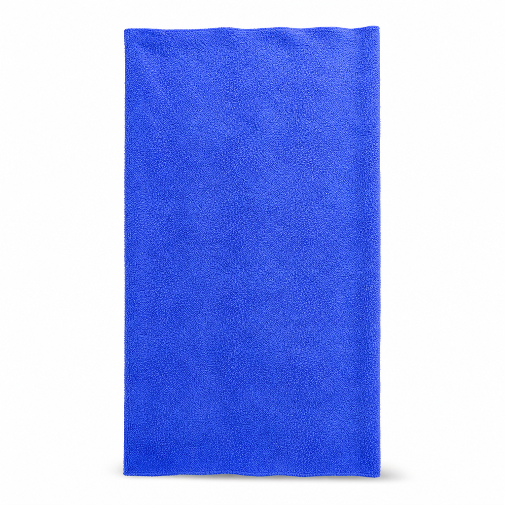 96 Pieces 500 GSM Microfiber Cleaning Cloth, No Stitching, 60 x 90 cm, Blue, 1 Piece