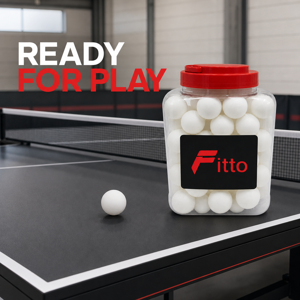 72 Pieces Table Tennis Balls, White, 40-Piece Jar
