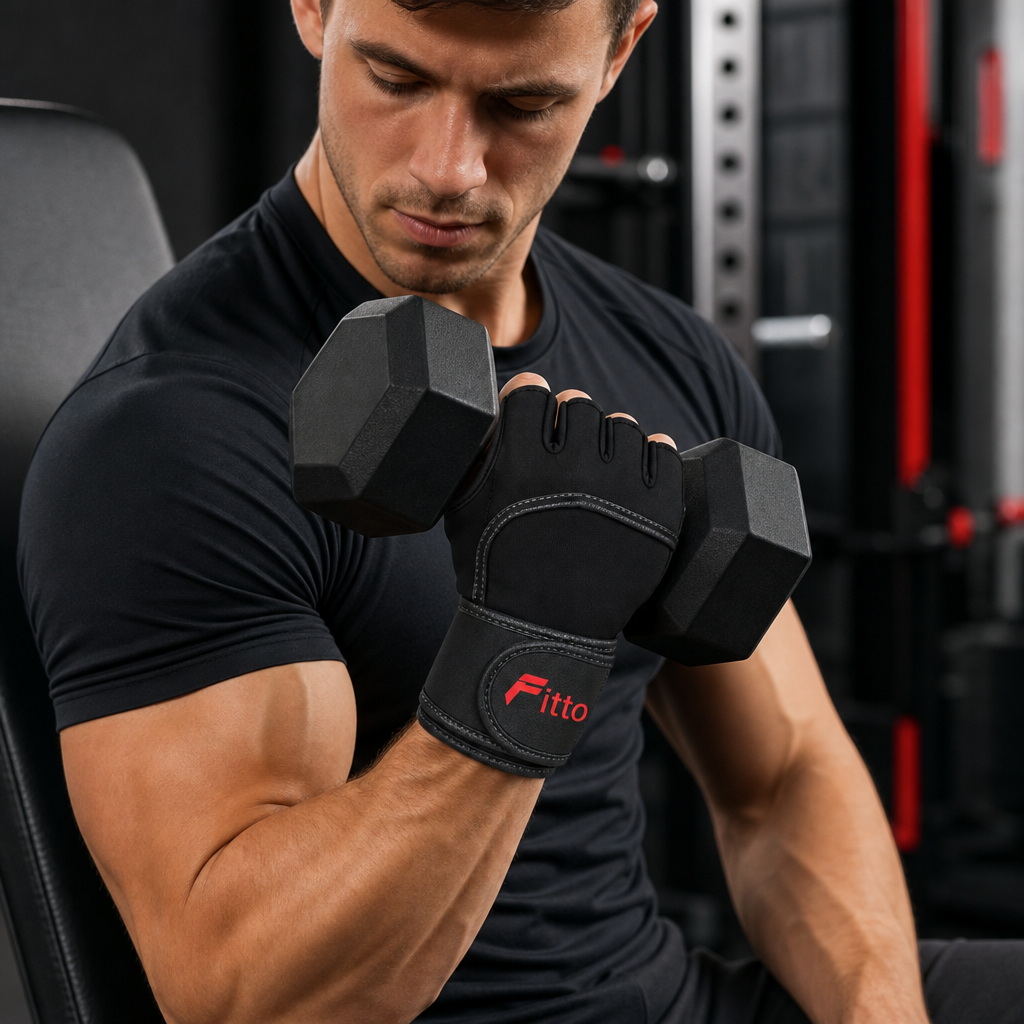 96 Pieces Gym Gloveses with Wrist Support for Weight Lifting and Fitness, Black