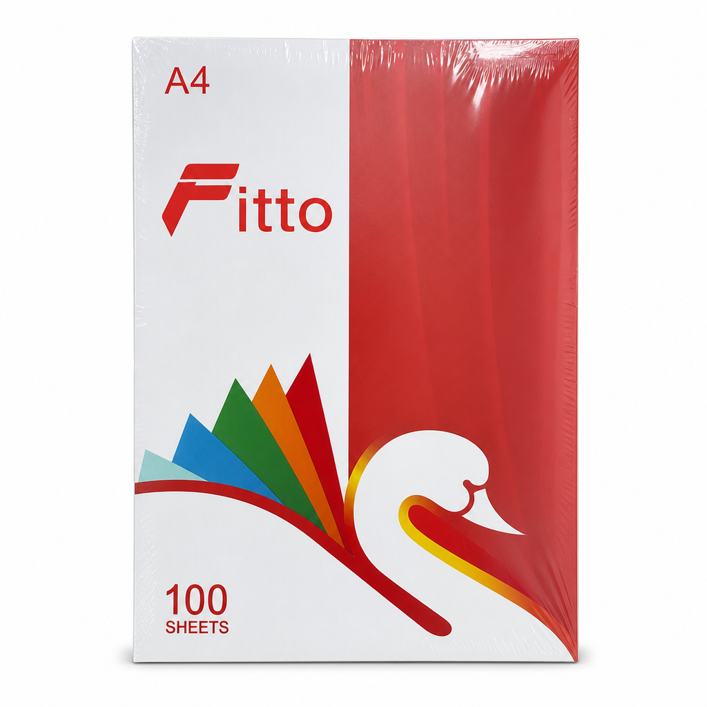 96 Pieces A4 Colored Paper, 80 GSM, Assorted Colours, 21 × 29.7 cm, 100 Sheets