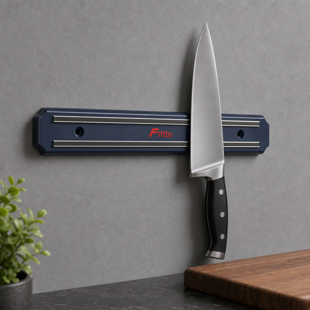 96 Pieces Magnetic Knife Holder, 33 cm Wall-Mount Kitchen Organizer for Knives