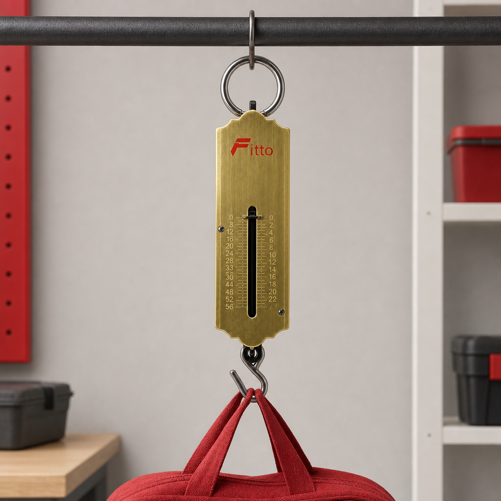 120 Pieces Mechanical Spring Hanging Scale, 25 kg Capacity, 15 cm Brass Body, Manual Weighing Tool, 1 Piece