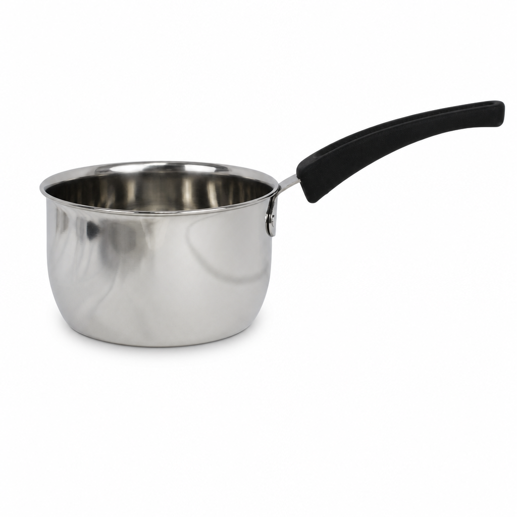 72 Pieces Stainless Steel Flat Bottom Saucepan, 17 cm