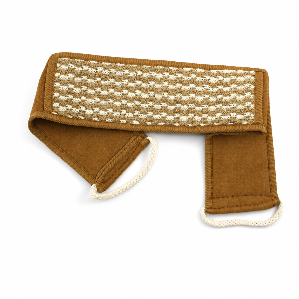 144 Pieces Brown Textured Long Bath Back Scrubber with Handles, 69 cm, 1 Piece