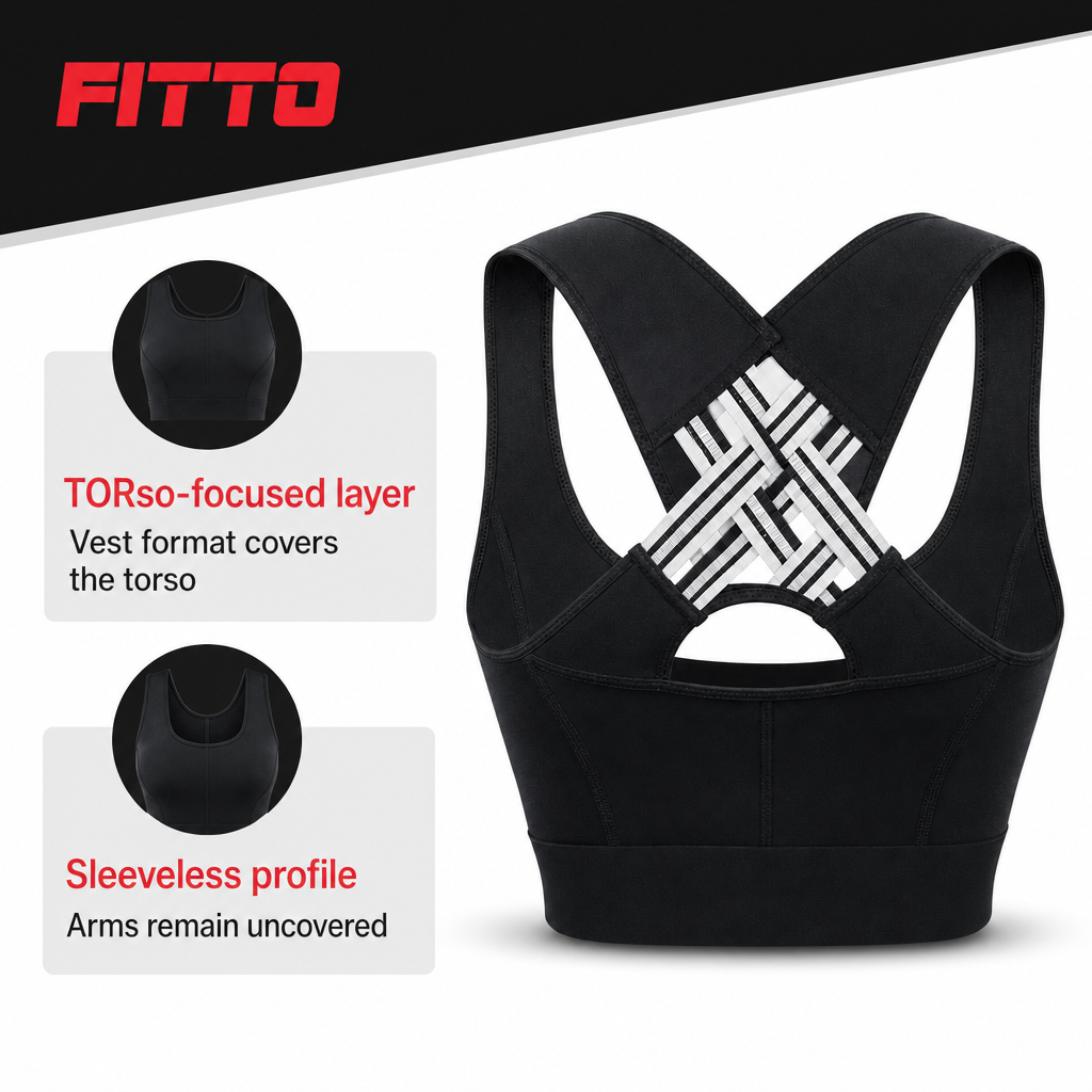 96 Pieces Compression Vest, Black, 1 Piece
