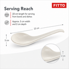96 Pieces White Serving Spoon, 22 cm, Single Tablewares Utensil
