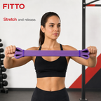 96 Pieces Resistance Bands, Medium Strength 45–100 lb, Purple Loop Band for Exercise and Fitness, 2080 x 4.5 x 32 mm