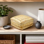 96 Pieces Woven Palm Leaf Storage Box with Lid, Natural Finish, 20 x 20 x 11 cm