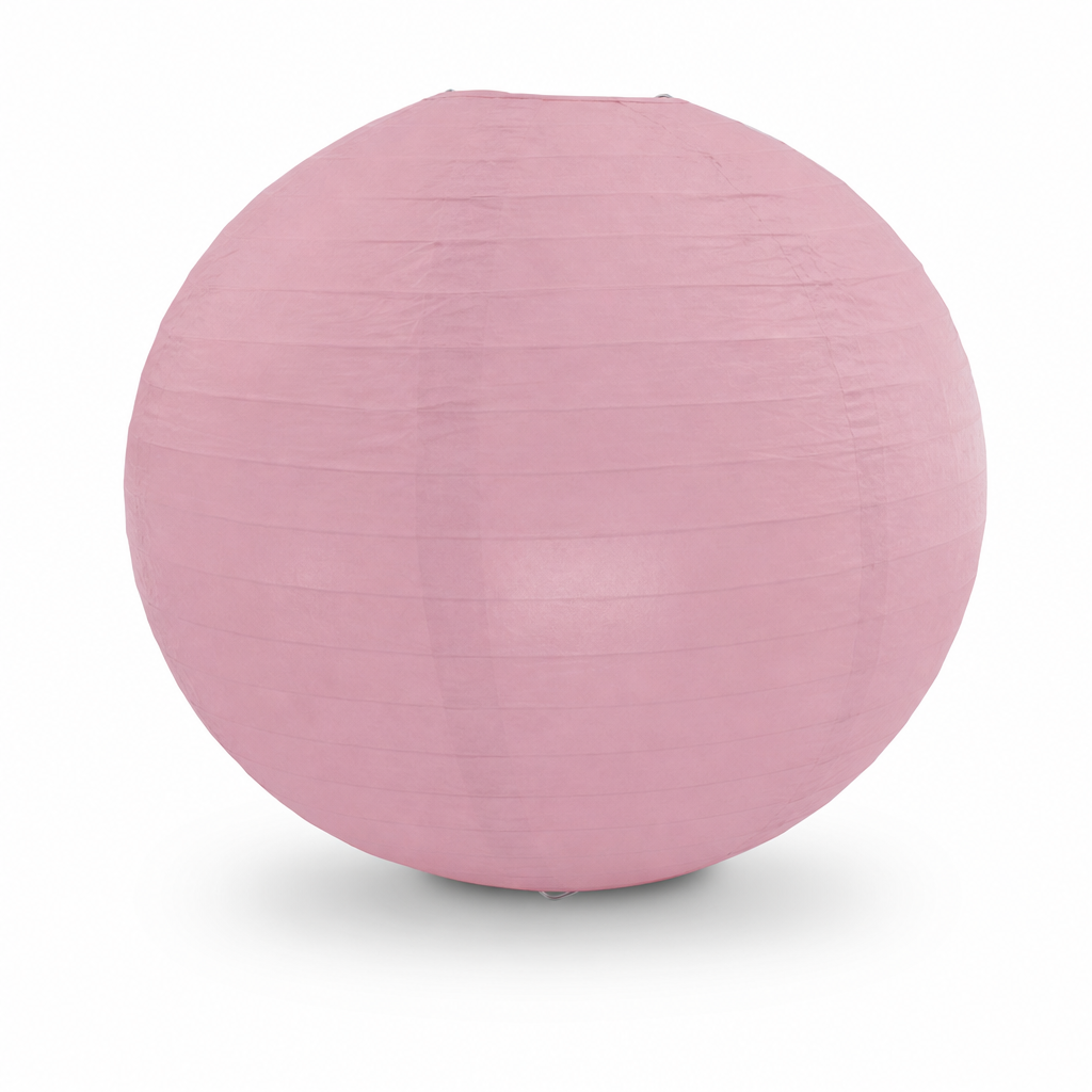 144 Pieces Pink Paper Wire Lantern, 25 cm, 1 Piece
