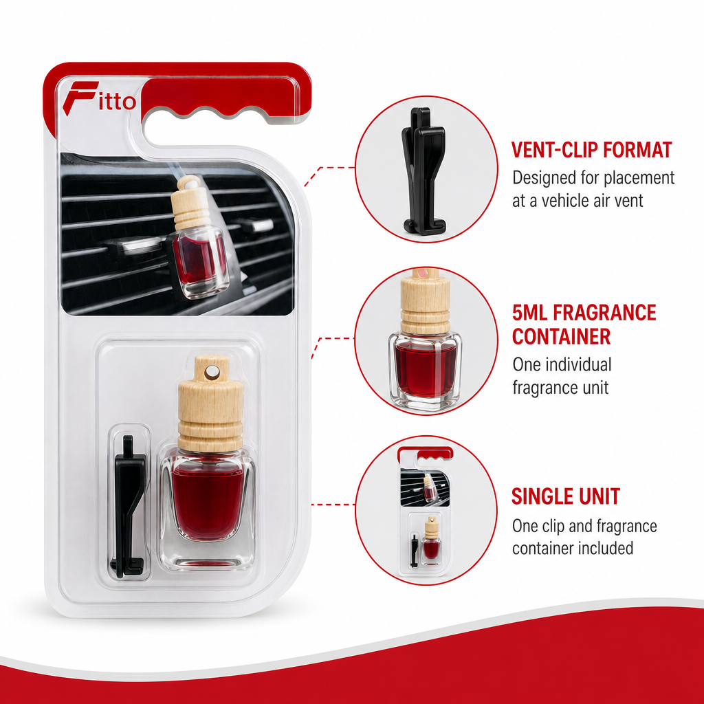96 Pieces Car Vent Air Freshener Clip, New Car Scent, 5ml