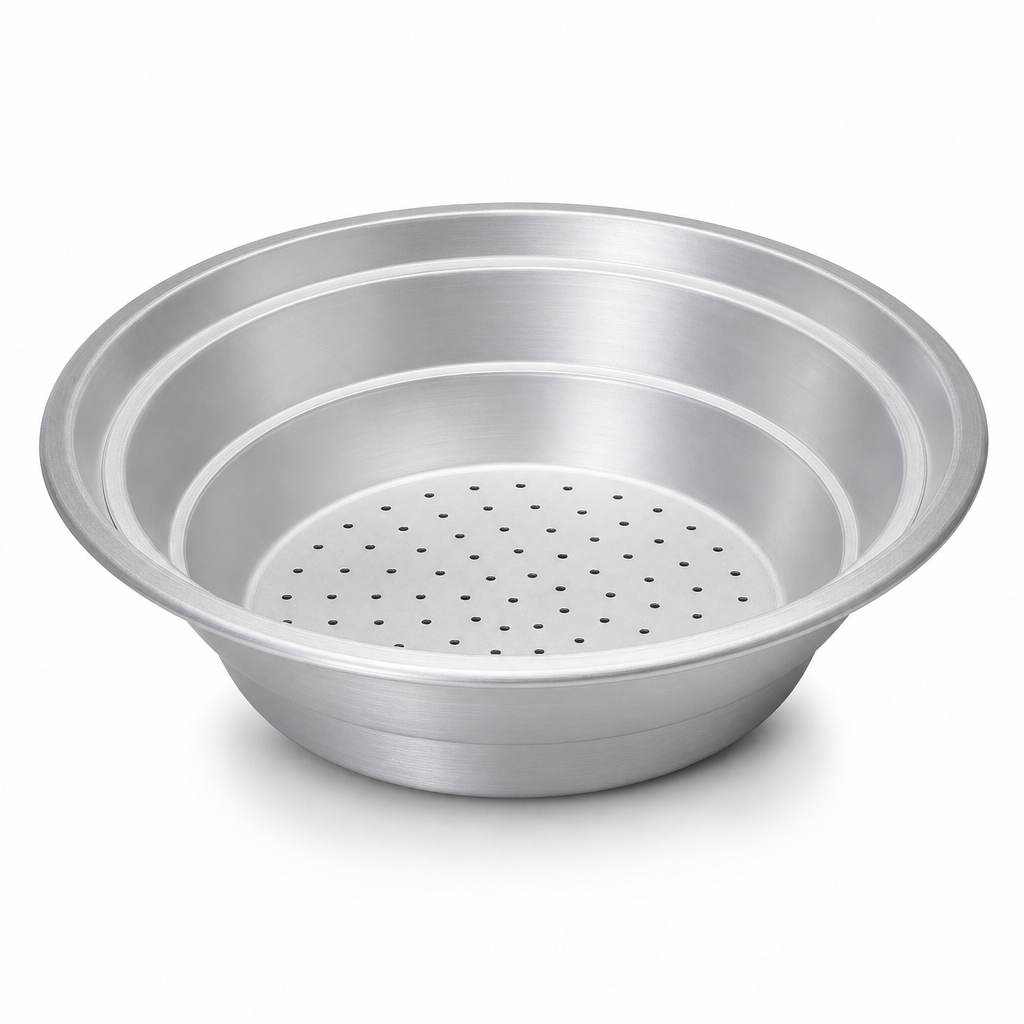96 Pieces Aluminium Rice Strainer, 14 Inch Round Colander for Rinsing and Draining