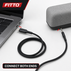 120 Pieces USB-C to 3.5 mm AUX Audio Cables, 1 m Braided Cord for Audio Connections