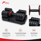 48 Pieces Adjustable Dumbbells for Home Strength Training, 12 kg