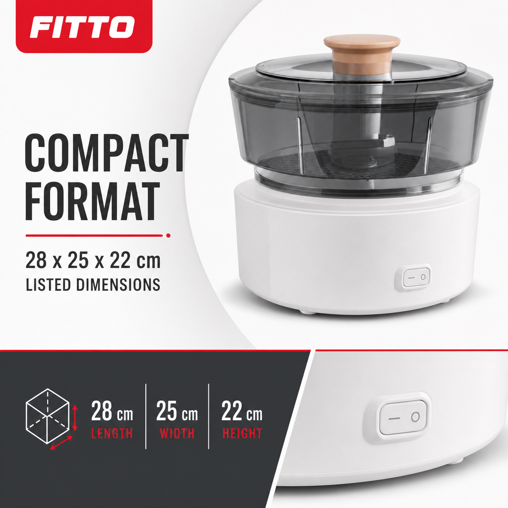 96 Pieces Compact Electric Food Cooker, White And Black, 1 Unit
