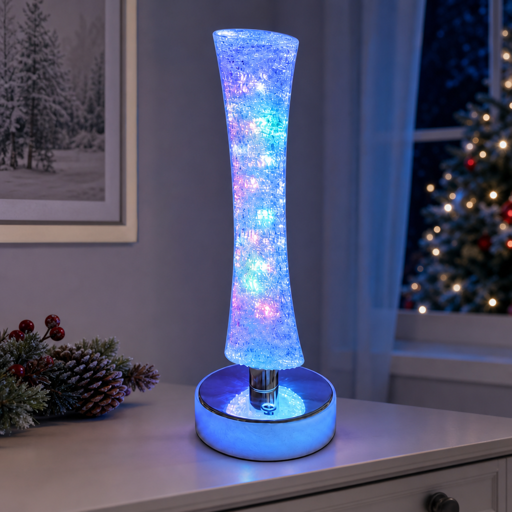72 Pieces Multicolour LED Christmas Tree Table Lamps, Festive Atmosphere Decor, 33 cm