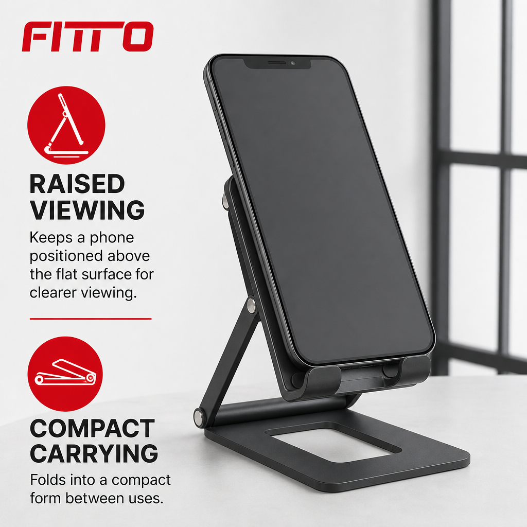 120 Pieces Foldable Mobile Phone Holder Stand, Compact Desktop Viewing Support