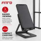 120 Pieces Foldable Mobile Phone Holder Stand, Compact Desktop Viewing Support