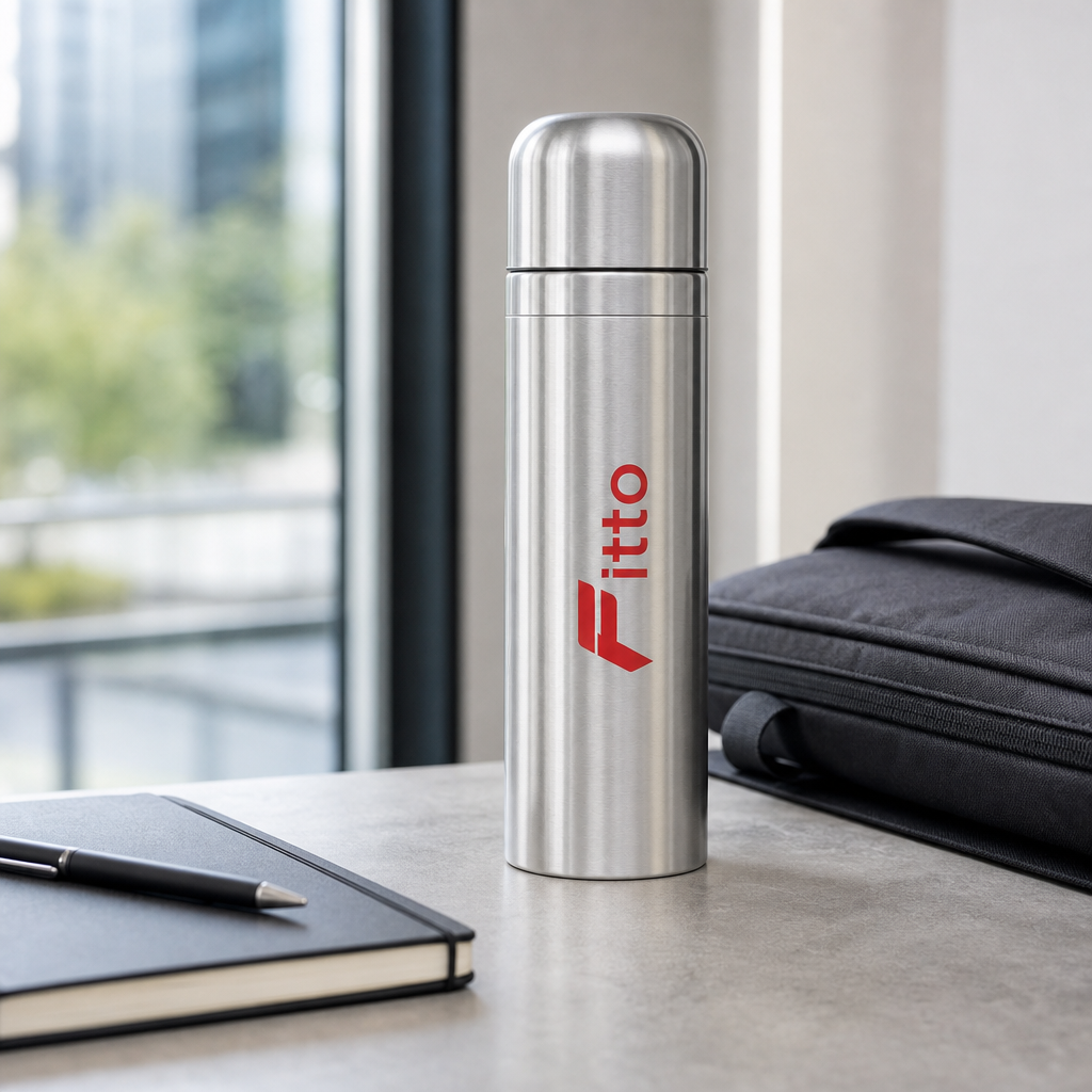 96 Pieces Silver Stainless Steel Vacuum Flask, 500 ml, 1 Piece