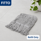 96 Pieces Cotton Mop Refill 300 g, Grey Floor Cleaning Head Without Handle