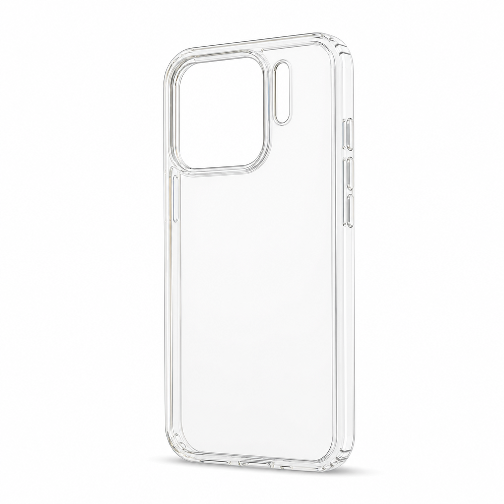 144 Pieces Crystal Clear Transparent Phone Cases with Raised Camera Frame
