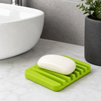 120 Pieces Silicone Soap Dish with Raised Drainage Ridges, Assorted Colours, 18 x 12 cm, 1 Piece
