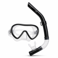 72 Pieces Swimming Mask and Snorkel Set, Black, 1 Piece