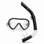 72 Pieces Swimming Mask and Snorkel Set, Black, 1 Piece