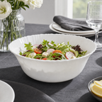 96 Pieces Opal Glass Serving Bowl, 8 Inch, White Round Tablewares for Salads, Fruit and Shared Dishes
