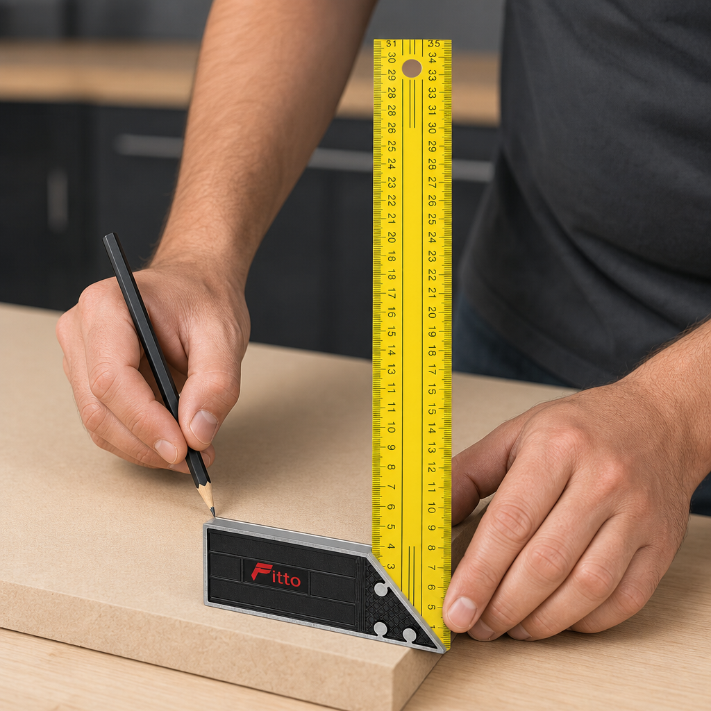 120 Pieces Carpenter L-Square Ruler, 14 Inch Yellow and Black Right-Angle Measuring Tool, 1 Piece