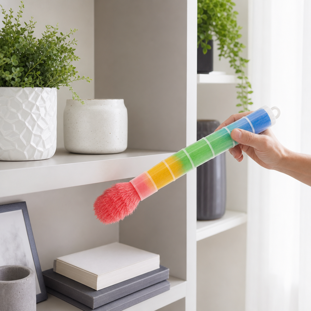 120 Pieces Multicolour Static Feather Dusters with Protective Cover, 52 cm, 1 Piece