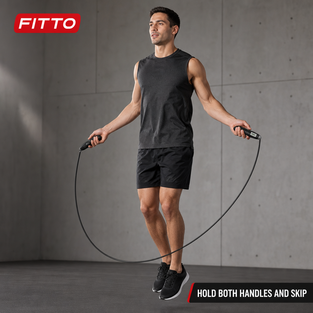 96 Pieces Digital Jump Ropes with LCD Counter for Cardio Training, Single Set