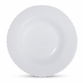 96 Pieces Soup Plate, 9 Inch, White, Round Tablewares With Scalloped Edge
