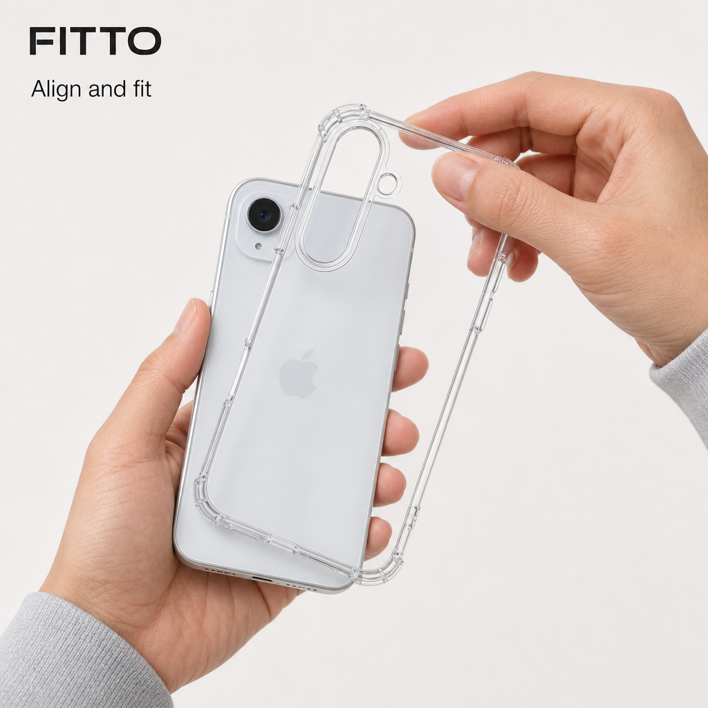 240 Pieces Clear Protective Phone Cases with Reinforced Corners for iPhone 17 Air