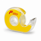 144 Pieces Crystal Clear Adhesive Tape with Dispenser, 19 mm x 25 yd, Yellow Dispenser, 1 Roll