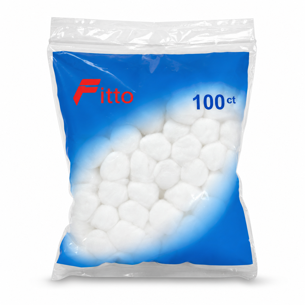 144 Pieces Cotton Balls, 100 Pieces, White Cotton Personal Care Balls Pack