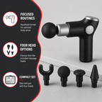 48 Pieces Mini Massage Gun with 4 Massage Heads, Handheld Body Massagers, Black