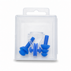 120 Pieces Swimming Ear Plugs and Nose Clip Set with Blue Case, Water Sports Accessory