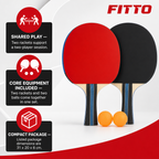 72 Pieces Table Tennis Set with 2 Rackets and 2 Balls, Compact Recreational Sports Equipments Set