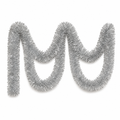 120 Pieces Silver Tinsel Decoration, 7 cm x 12 m, 2 Pieces for Party Backdrops and Festive Displays