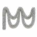 120 Pieces Silver Tinsel Decoration, 7 cm x 12 m, 2 Pieces for Party Backdrops and Festive Displays