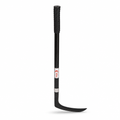96 Pieces Steel Grass Sickle with Long Handle and Rubber Grip, 55 cm, Black, 1 Piece