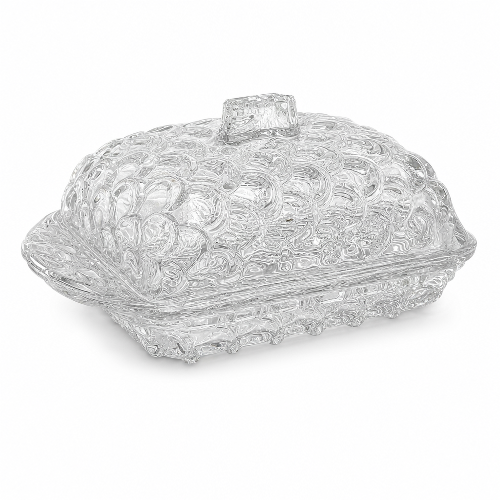 120 Pieces Decorative Glass Tissue Box Cover, Ornate Clear Tissue Dispensers, 28 x 22 x 16 cm, 1 Piece